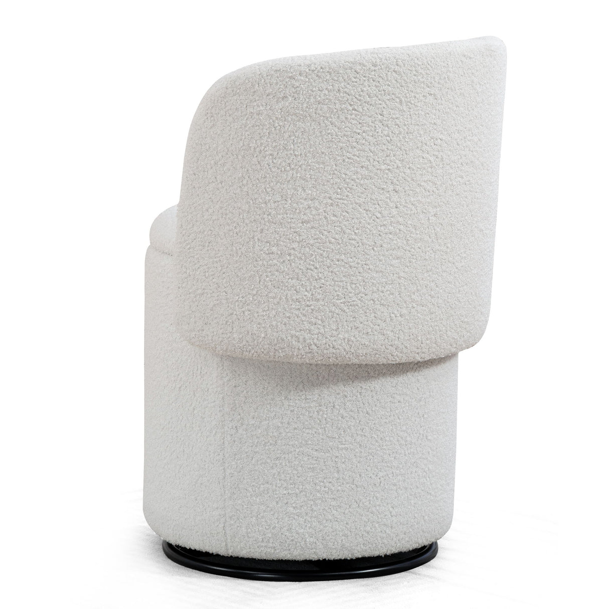 Barrel Chair & Built In Storage, 360° Swivel - Beige