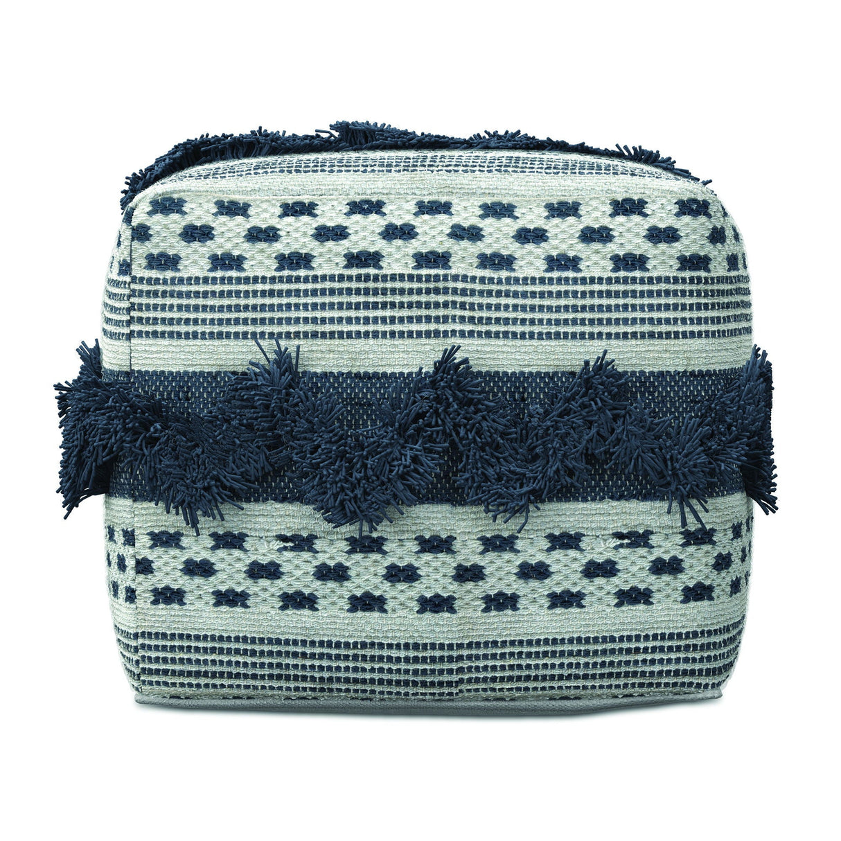 Bowden - Square Pouf Ottoman - Gray