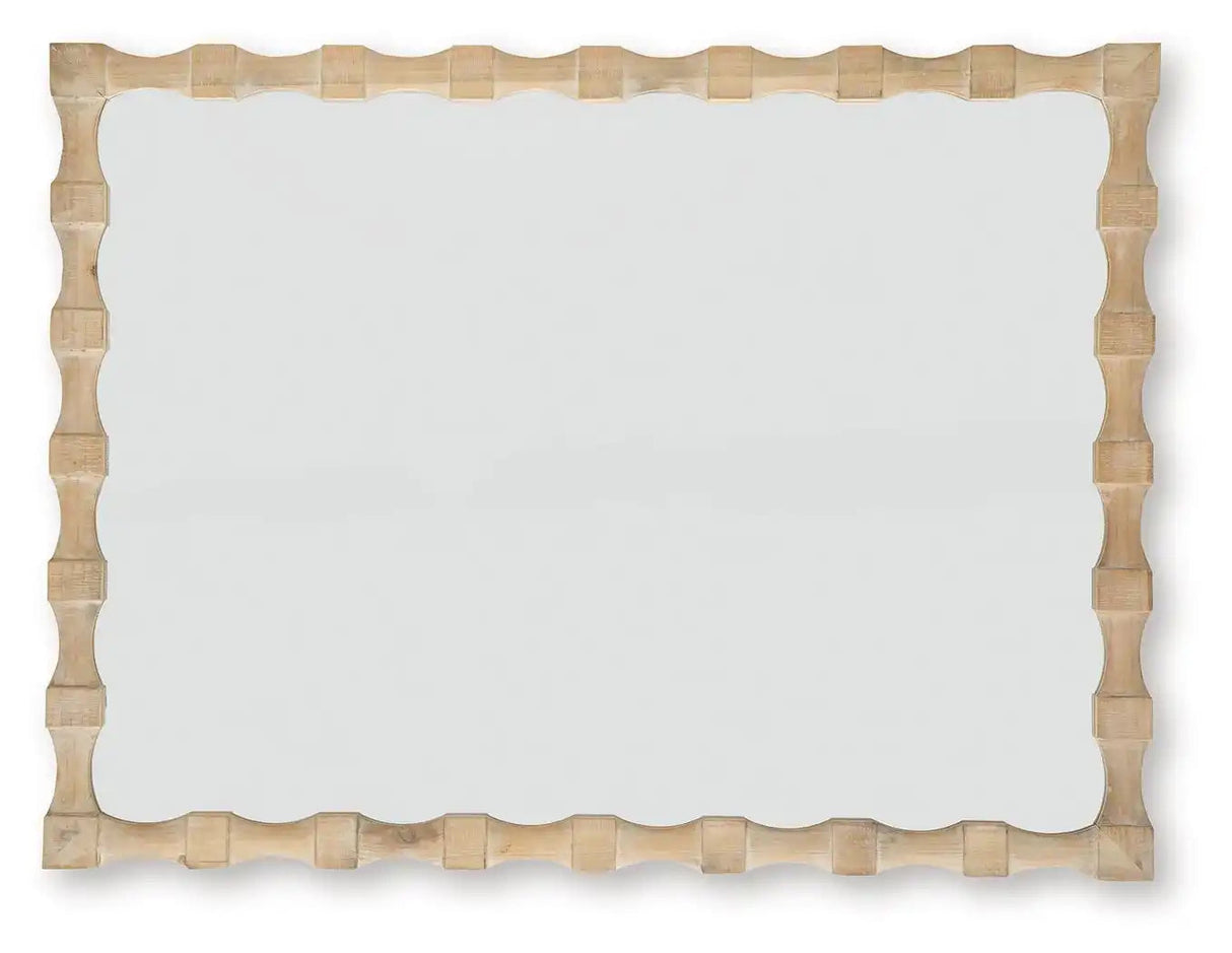 Acelmore - Accent Mirror - Light Brown - Best Buy Furniture
