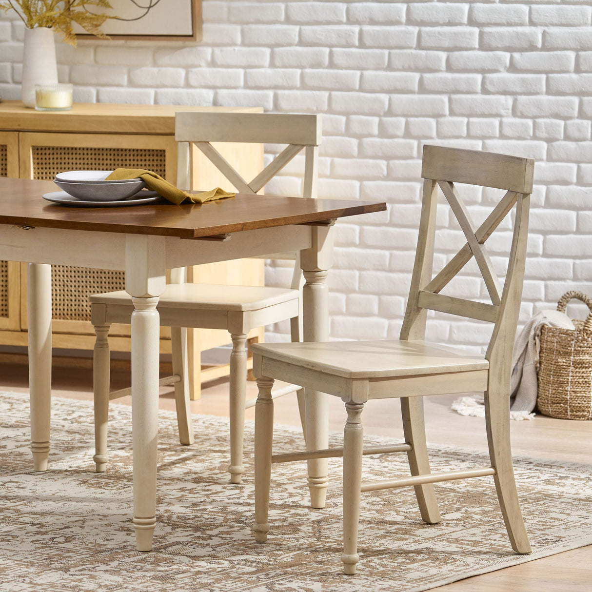 Dining Chair With X Shaped Back (Set of 2) - Best Buy Furniture