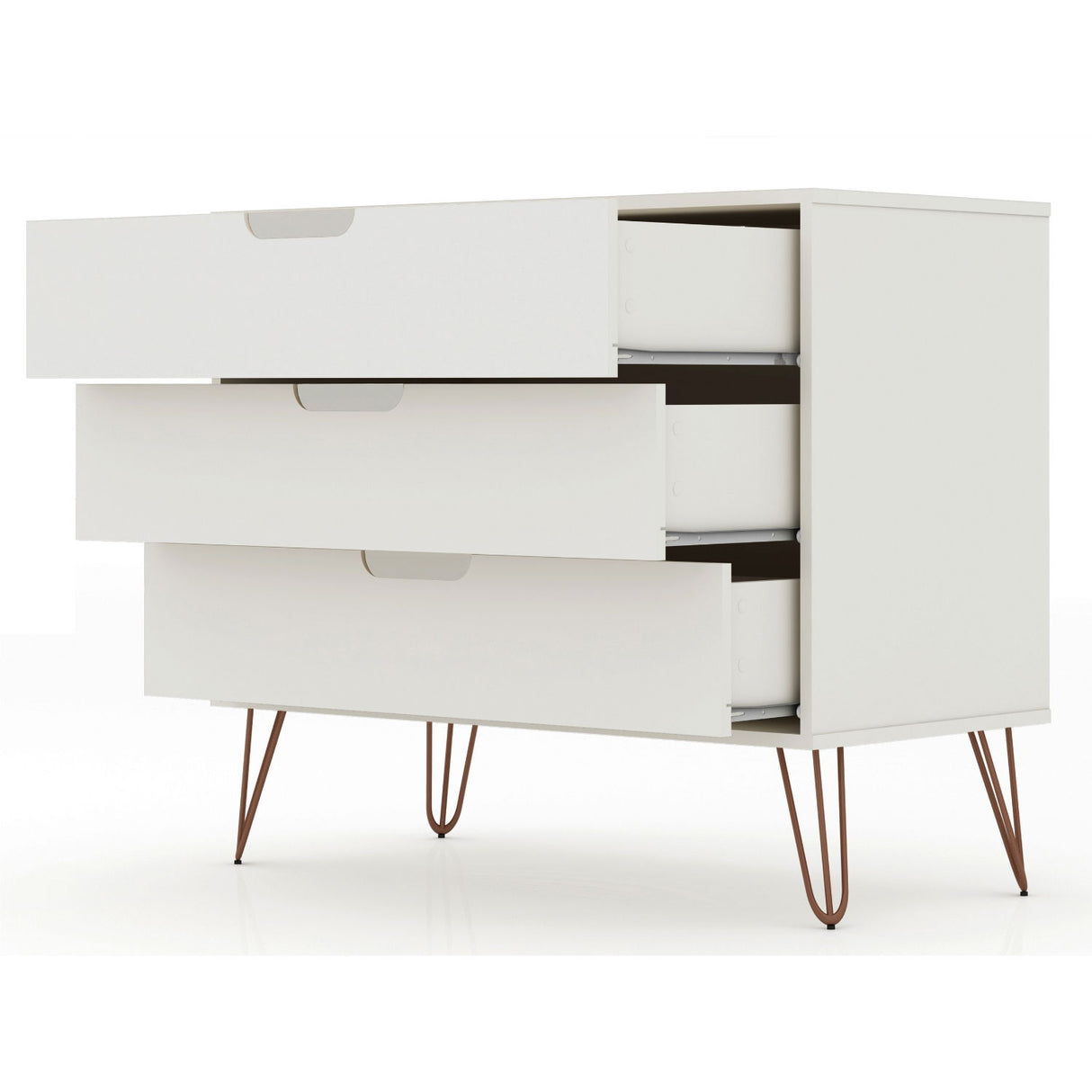 Rockefeller - Dresser & 3 Drawer - Off White