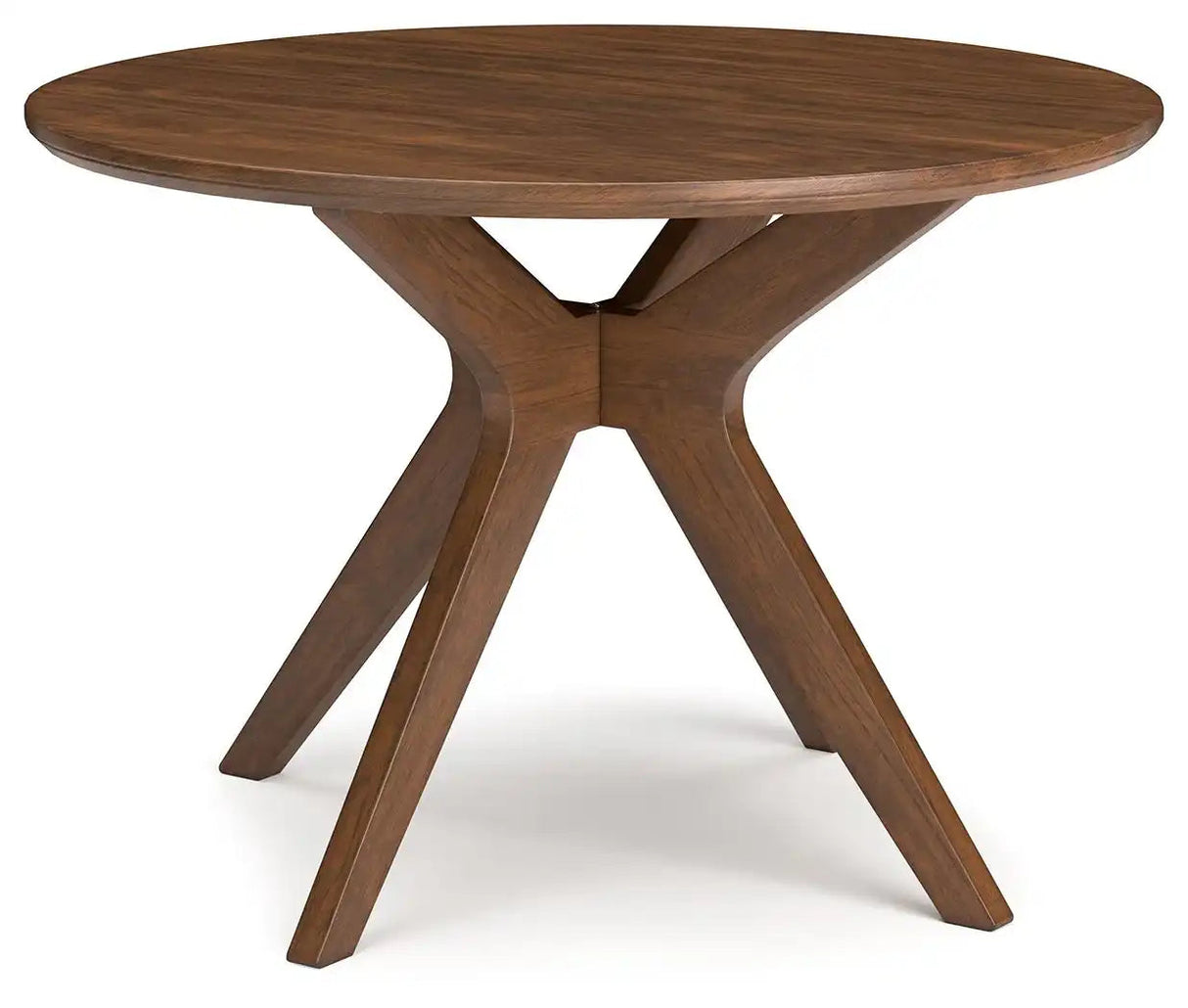 Lyncott - Round Dining Room Table - Brown - Best Buy Furniture