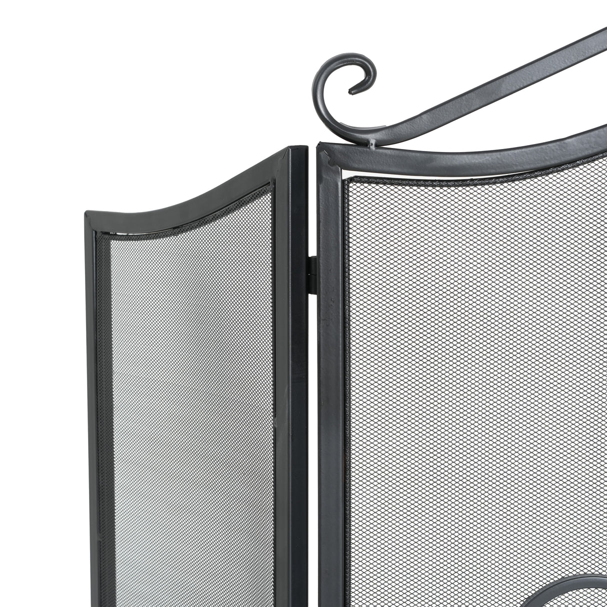 Onyx 3-Panel Iron Fireplace Screen 54" x 31.5"