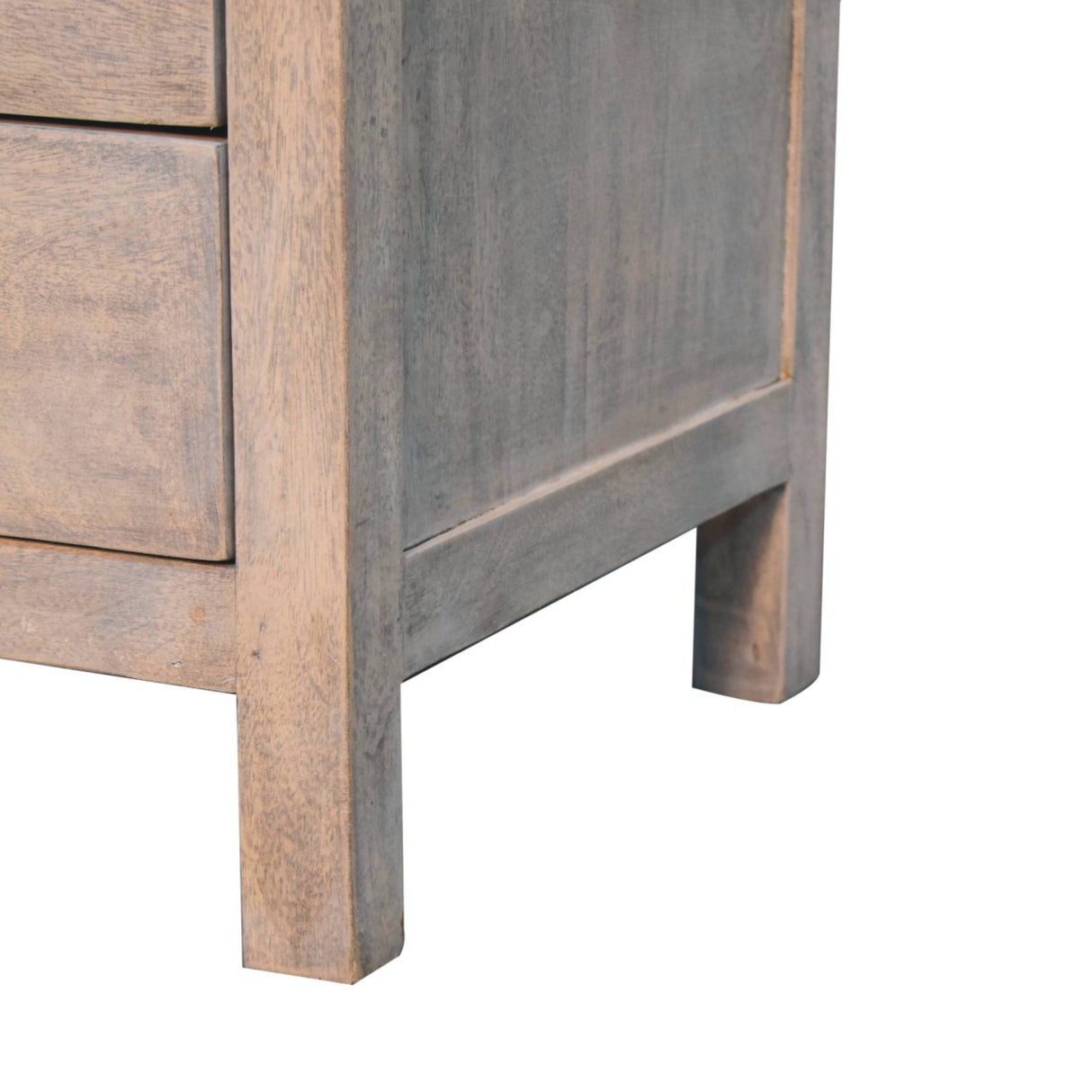 Acid Wash 2-Drawer Open Bedside Table