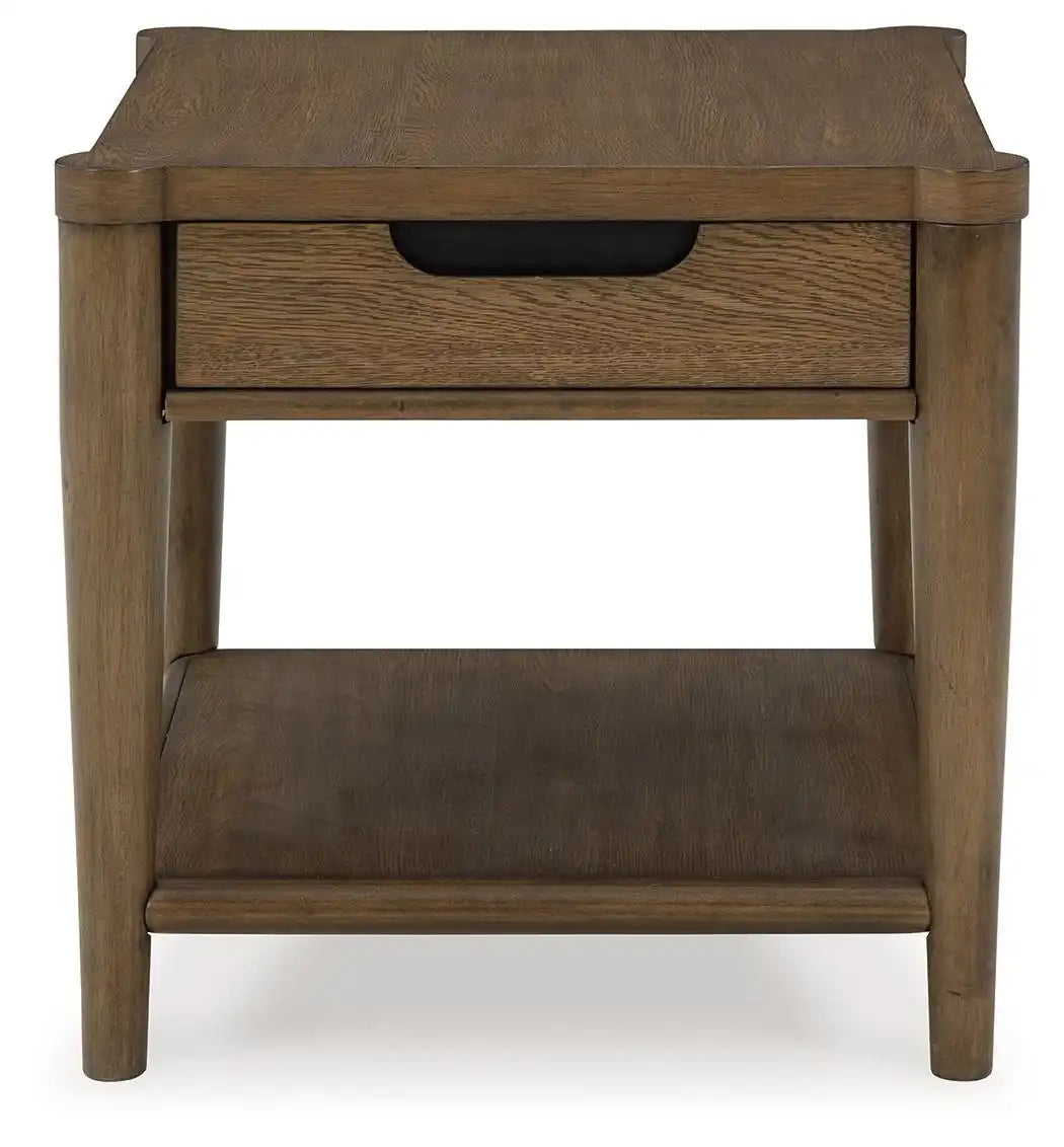 Roanhowe - Rectangular End Table - Brown - Best Buy Furniture