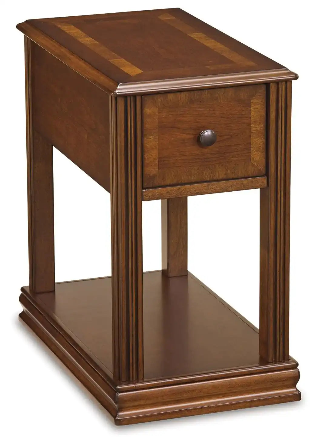 Breegin - Chair Side End Table - Removable Tray - Brown - Best Buy Furniture