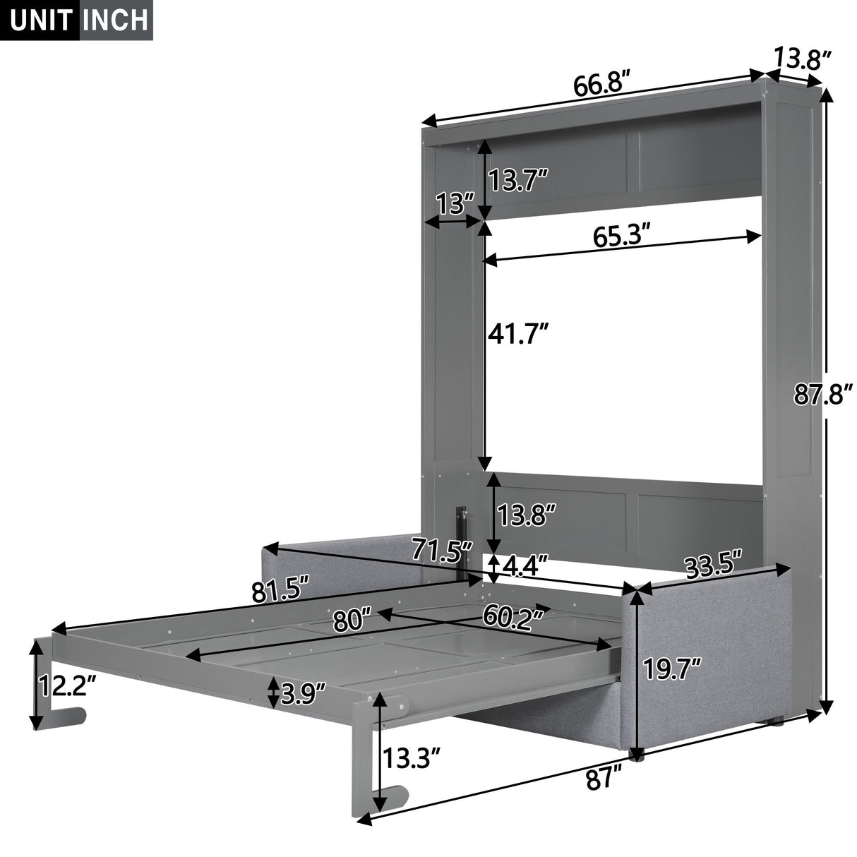 Murphy Wall Bed With Cushion