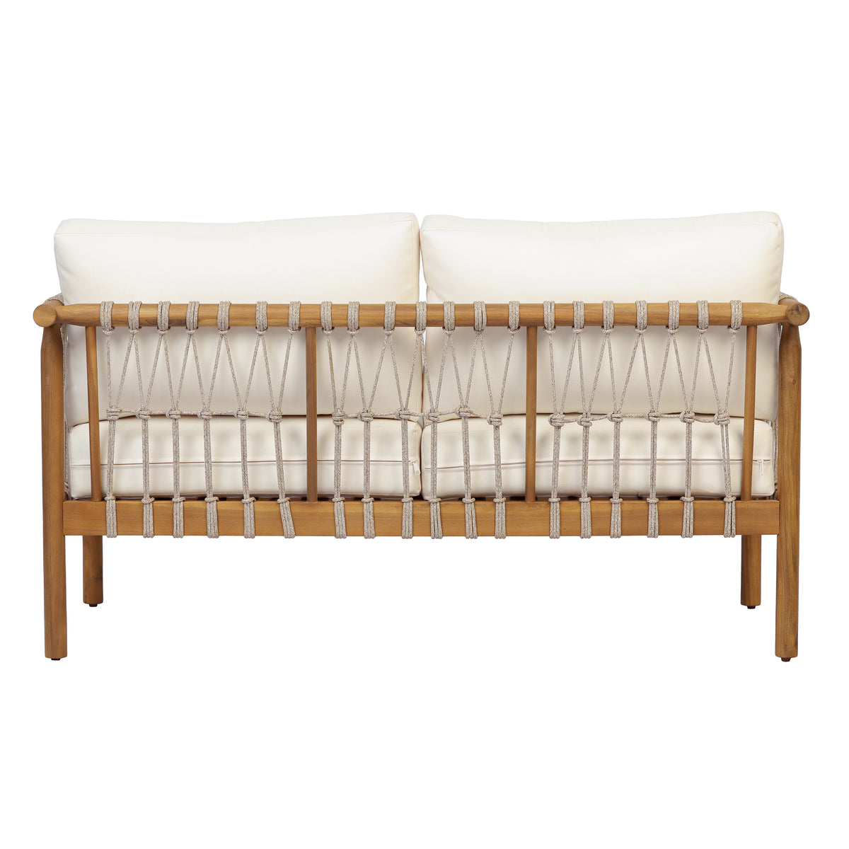 Teak Finish Acacia Wood Patio Seating