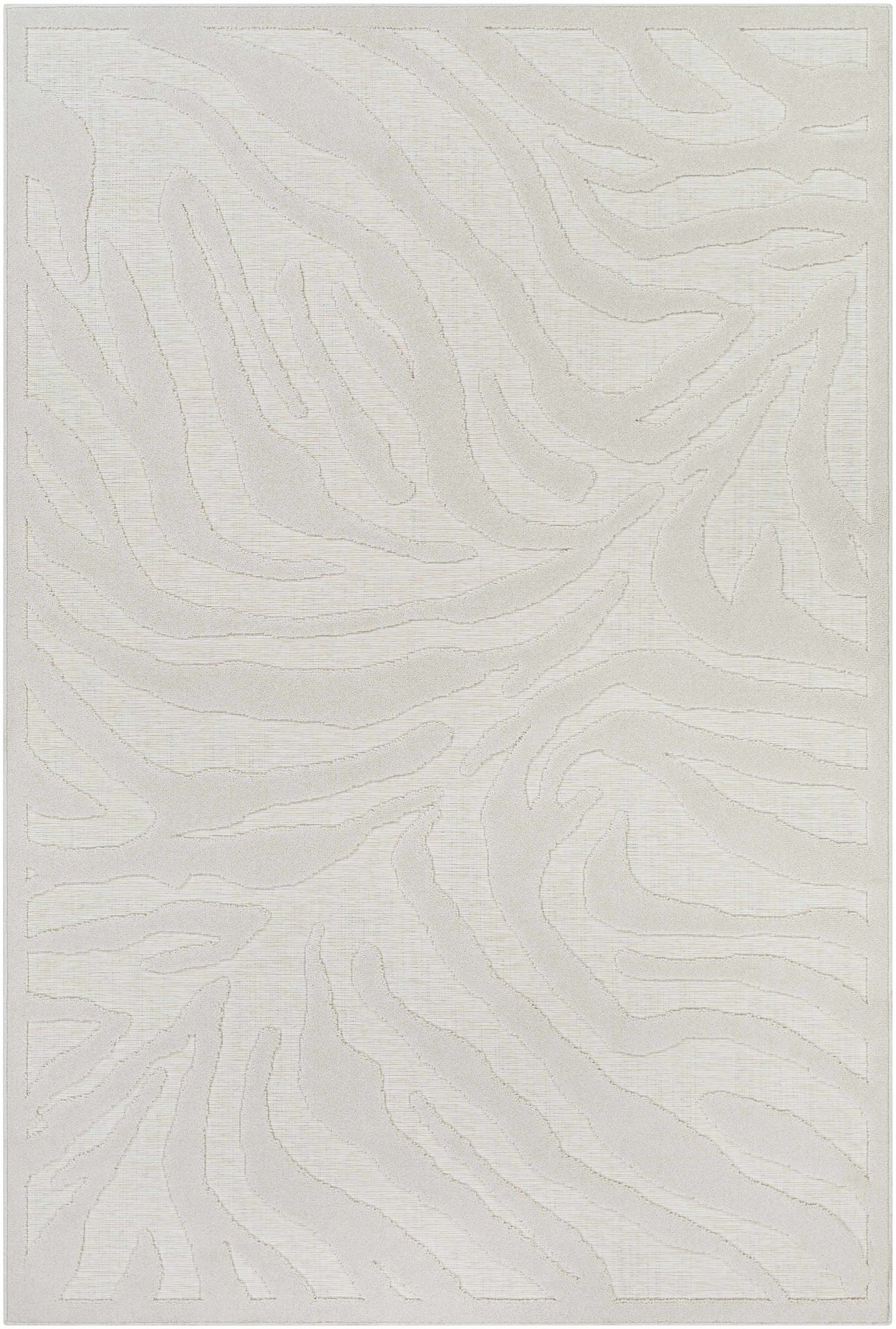 Benzonia 3D White Zebra Rug