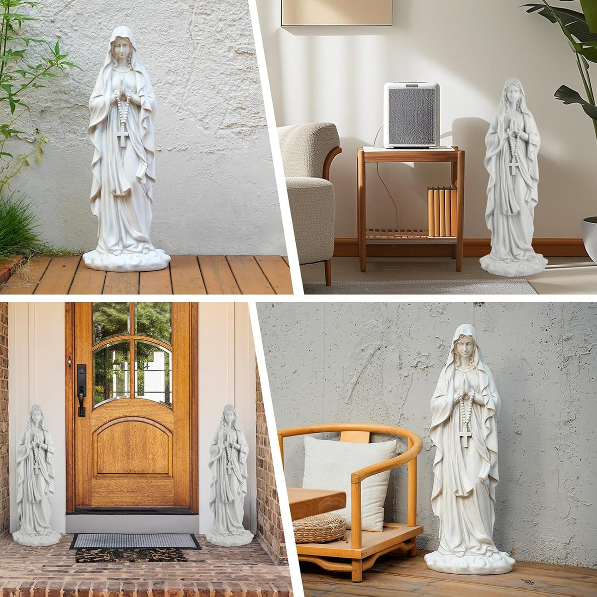 Best Garden 31.5" Large Madonna Prayer Statue with Weather-Resistant Resin - view 4