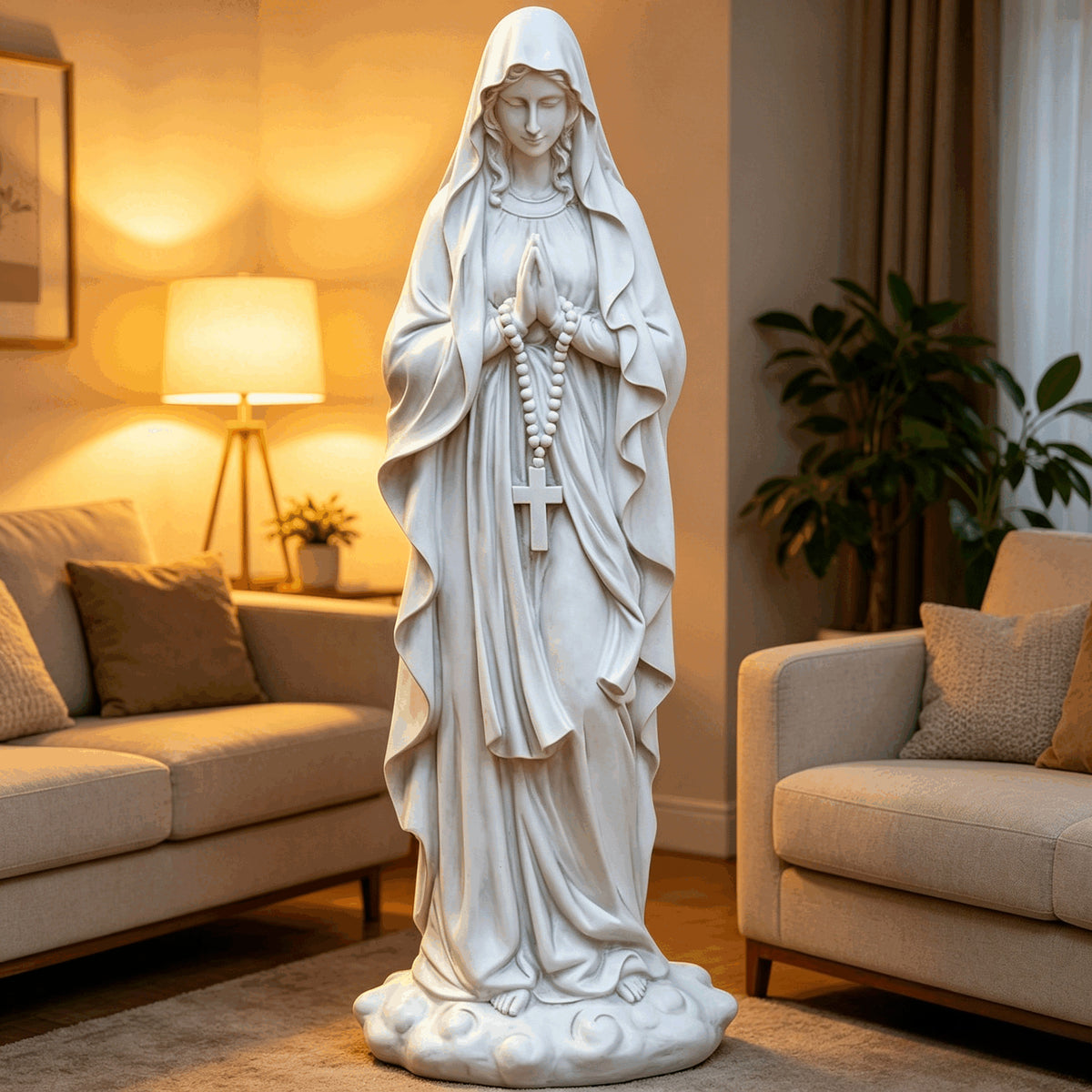 Best Garden 31.5" Large Madonna Prayer Statue with Weather-Resistant Resin - view 8