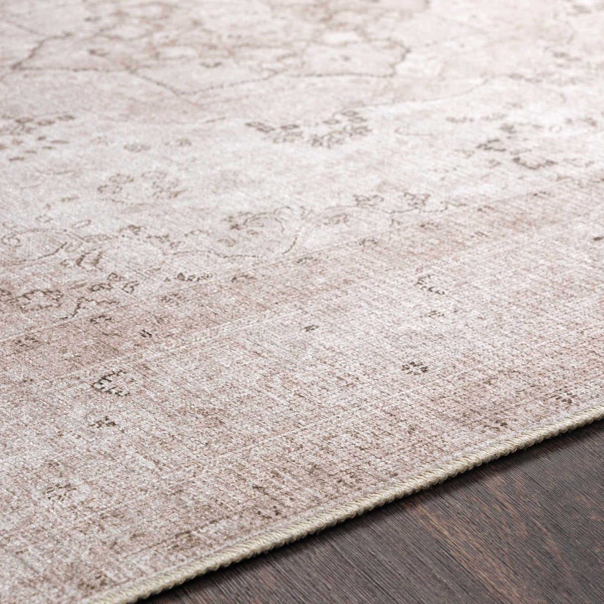 Bethany Vintage Flat Pile Washable Rug