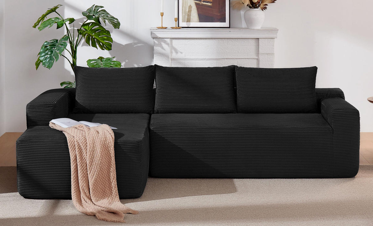 96.9" Cloud Sectional Couch with L-Shape Chaise