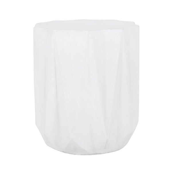Outdoor Lightweight Concrete Side Table - Antique White - Best Buy Furniture