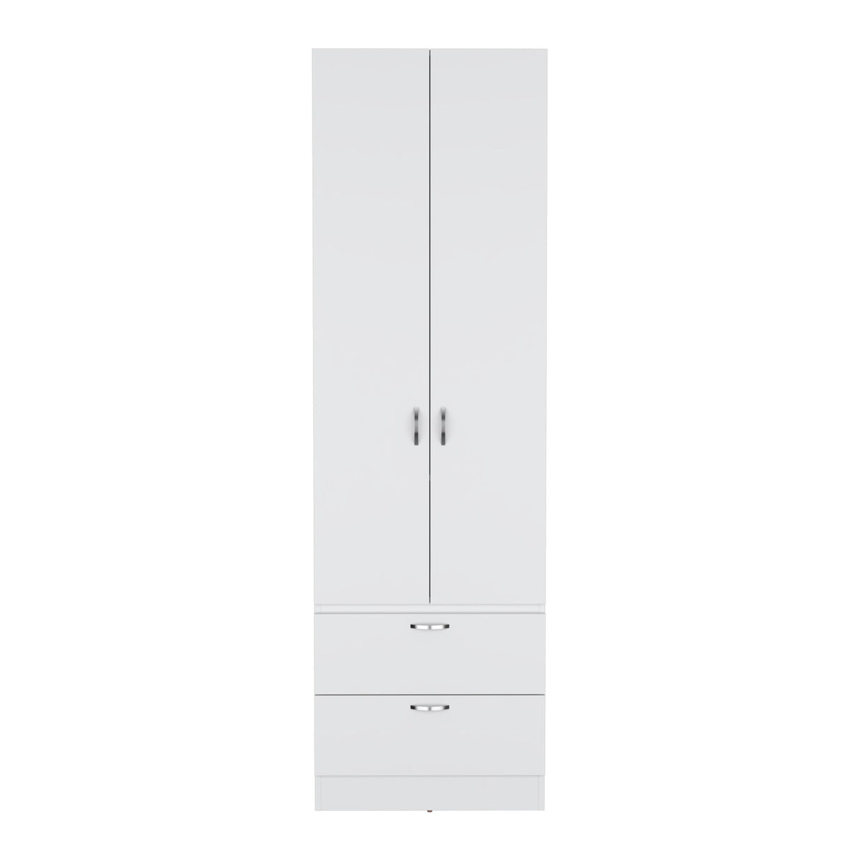 Armoire Organiser, Two Shelves, Rod, Double Door Cabinet Armoire