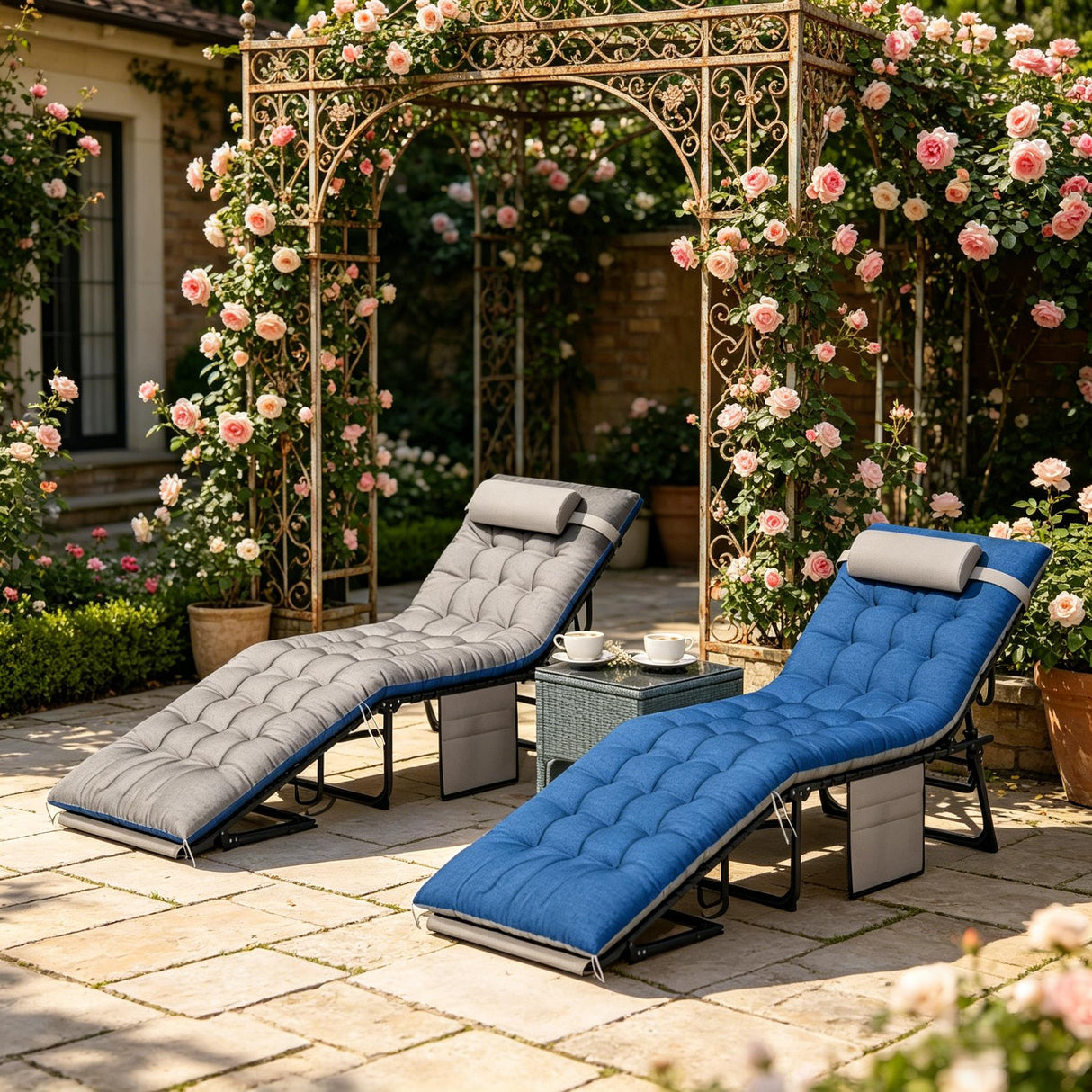 Cozy Outdoor Lounge Chairs Set of 2