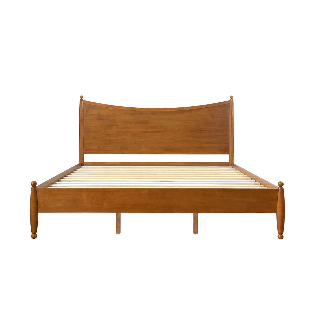 Modern Classic King Size Solid Wood Platform Bed Frame