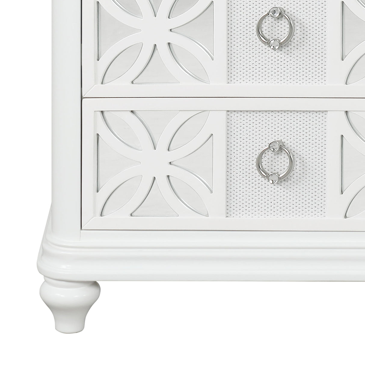 Abigale - 2 Drawer Nightstand With LED - White