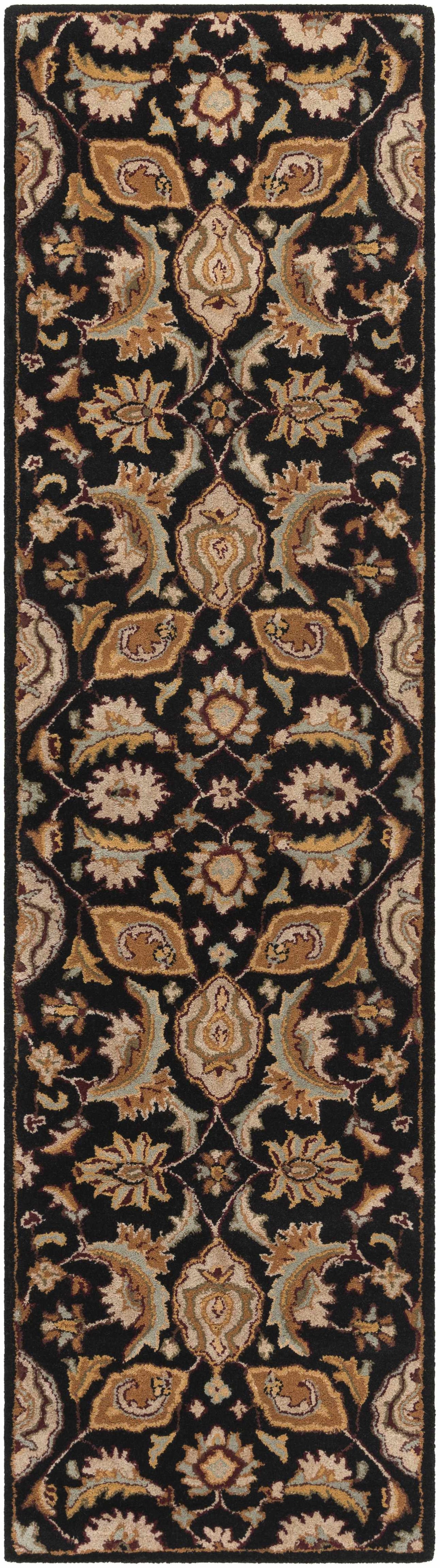 Blomkest Black&Yellow Traditional Wool Carpet