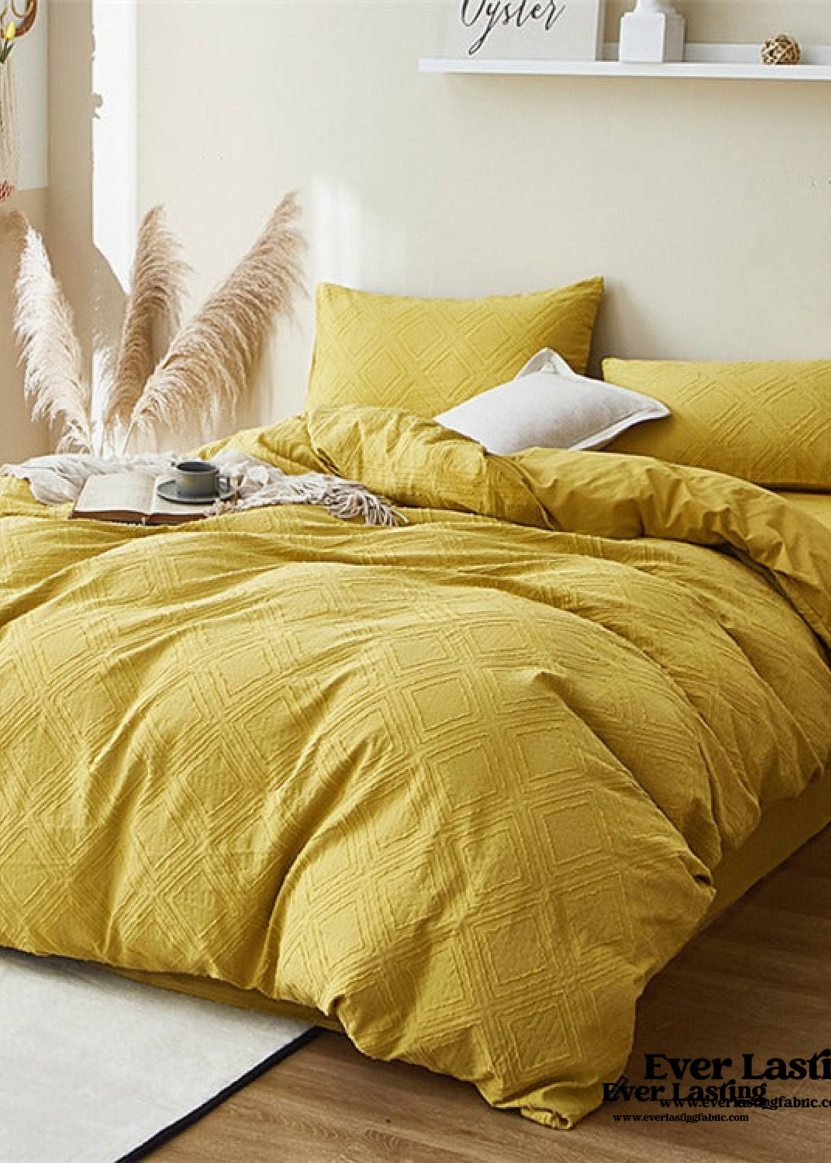 Boho Tufted Bedding Set / White