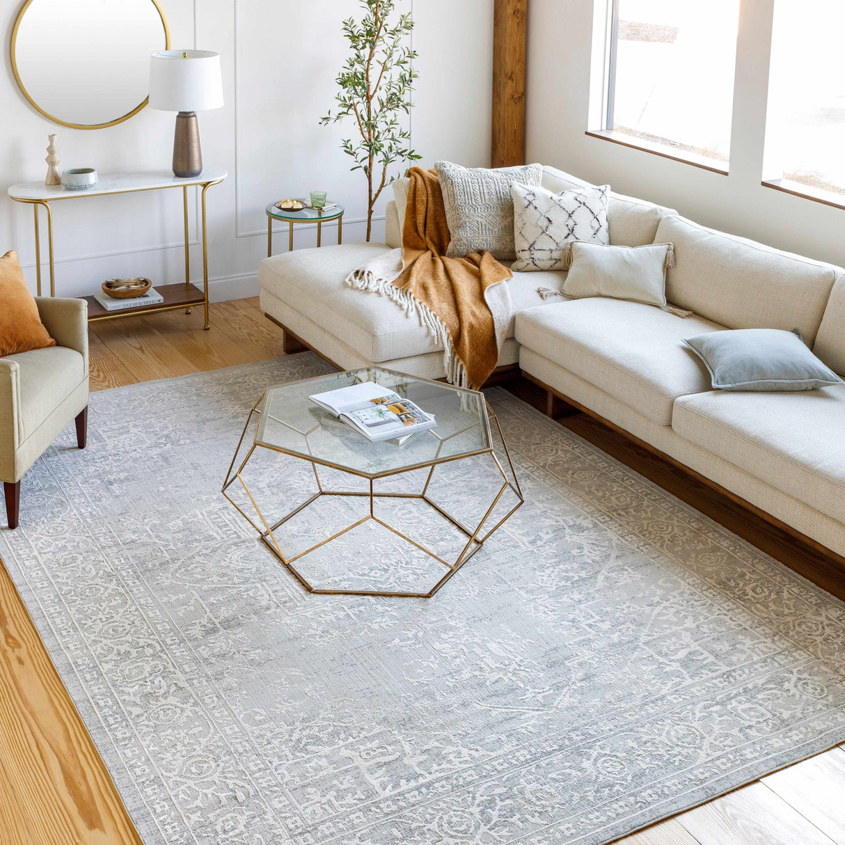 Bolsover Faux Silk Rug