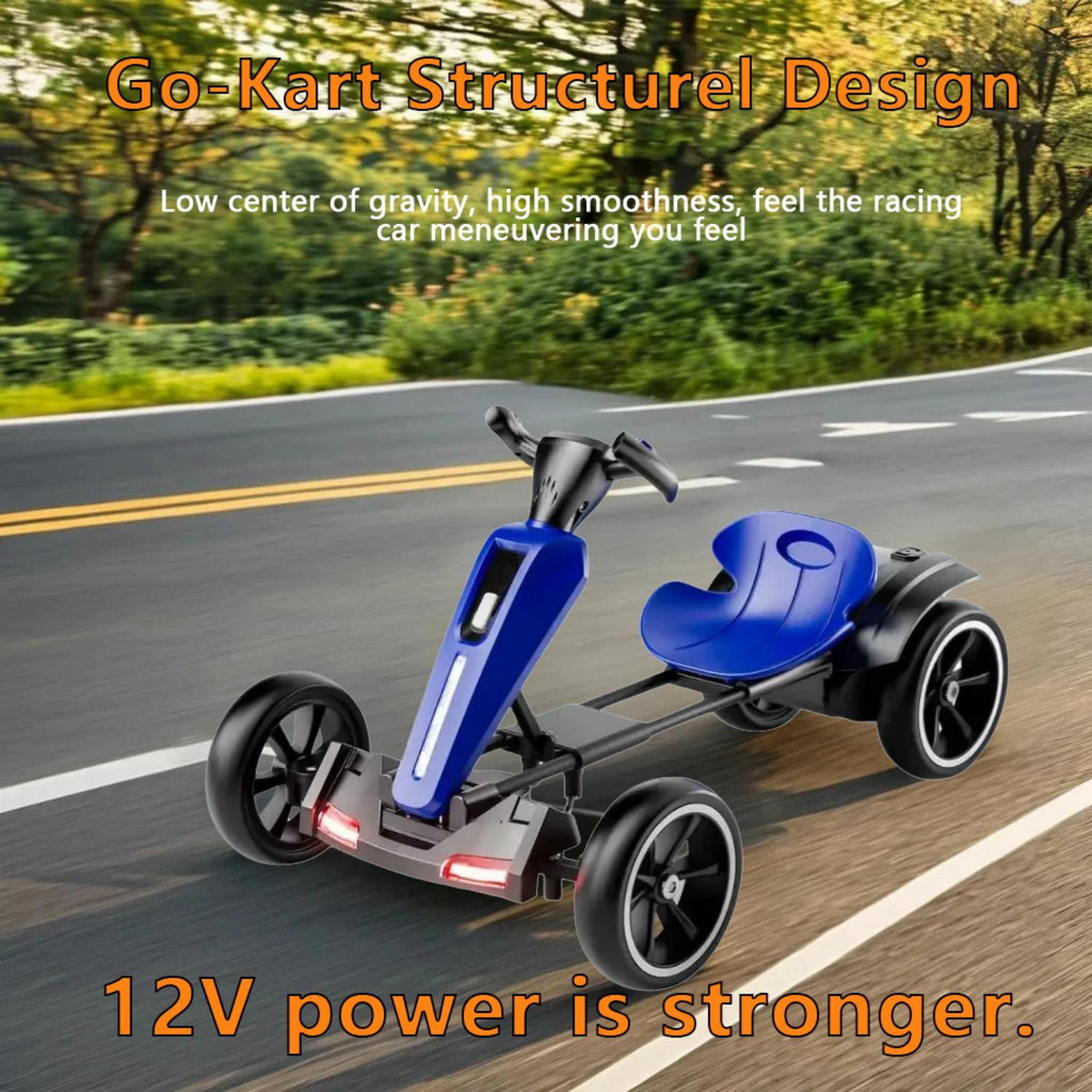 Bota Toy Electric Kids Pedal Go Kart with Adjustable Seat and Foldable Design - view 4