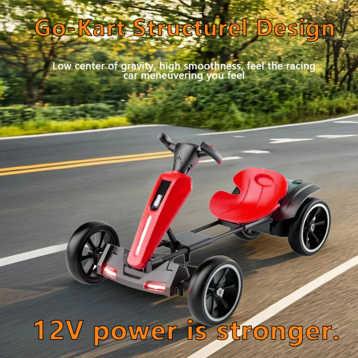 Bota Toy Electric Kids Pedal Go Kart with Adjustable Seat and Foldable Design - view 8