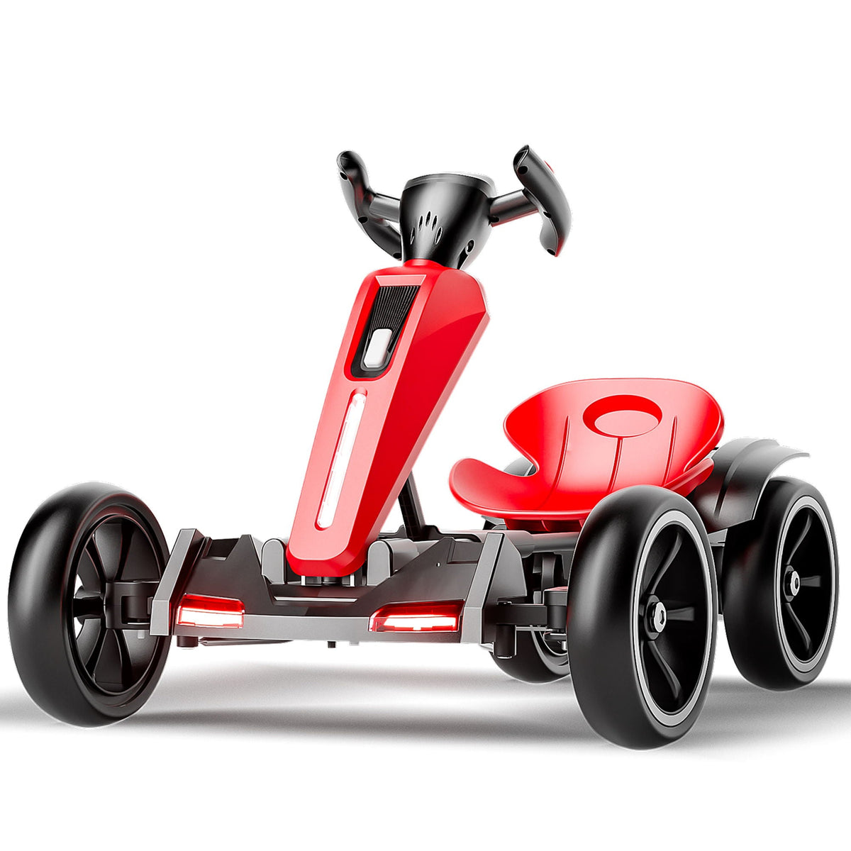 Bota Toy Electric Kids Pedal Go Kart with Adjustable Seat and Foldable Design in Red