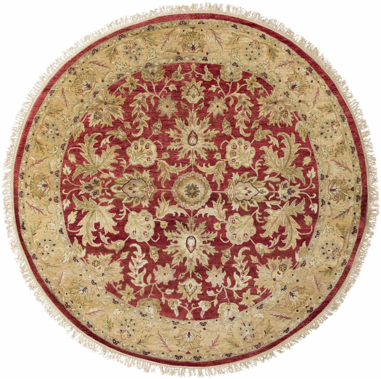 Red&Gold Premium Wool Area Rug - Clearance
