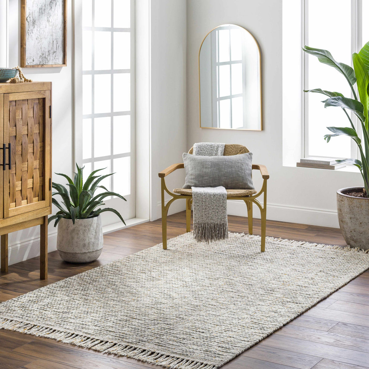 Boutique Rugs Amiel Beige Hand Woven Area Rug - view 2