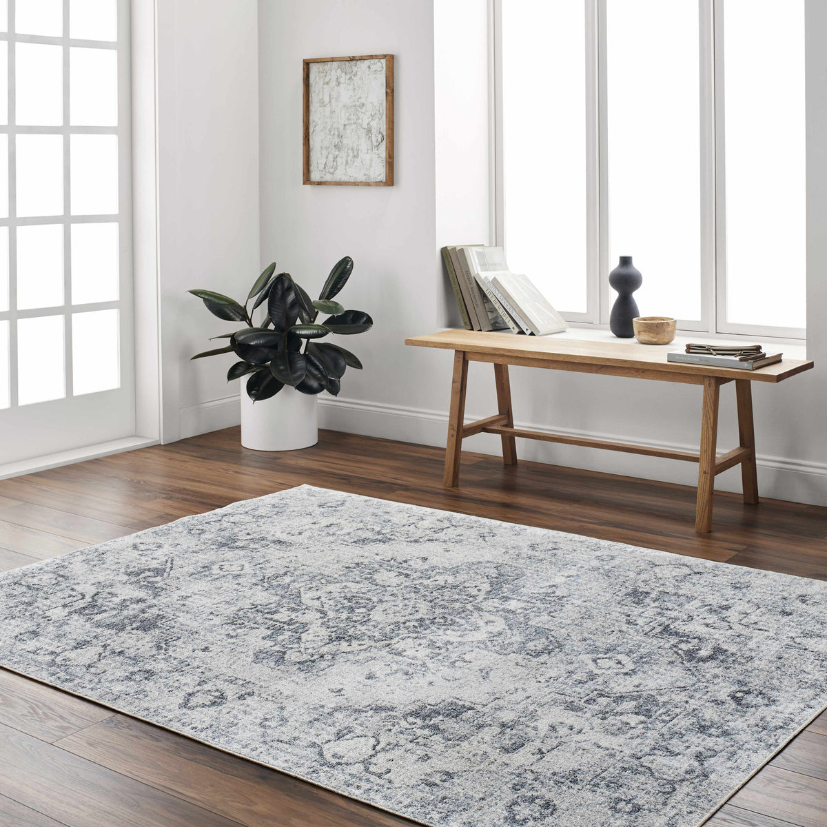 Boutique Rugs Ankti Aqua Washable Area Rug - view 2