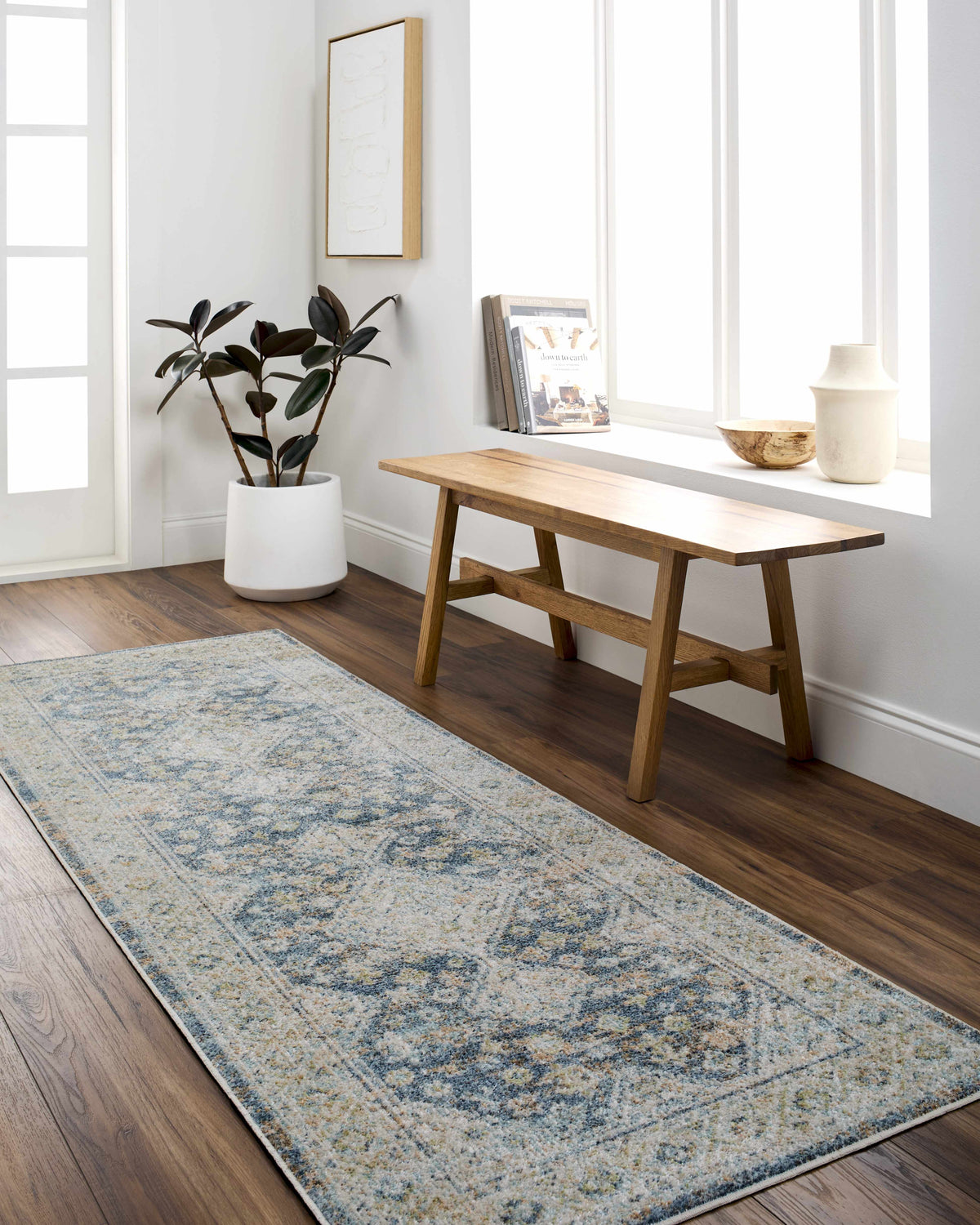 Boutique Rugs Bhavya Navy Washable Area Rug - view 2