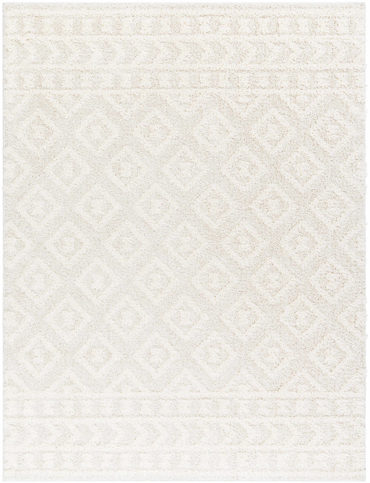 Boutique Rugs Eivin Cream Diamonds Plush Rug