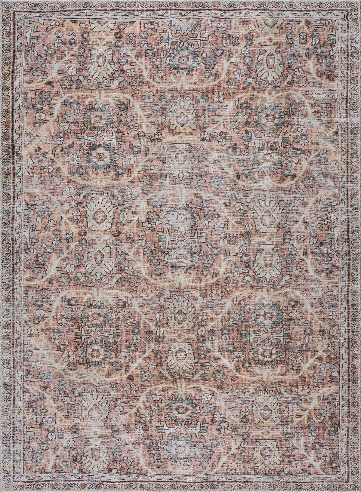 Boutique Rugs Flat Pile Urpi Red Washable Rug