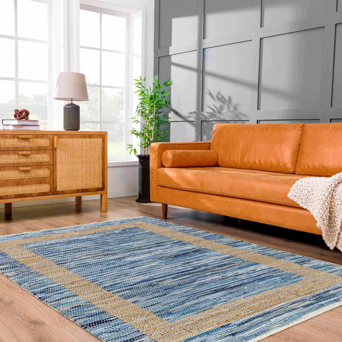 Boutique Rugs Ghita Recycled Blue Jean Rug