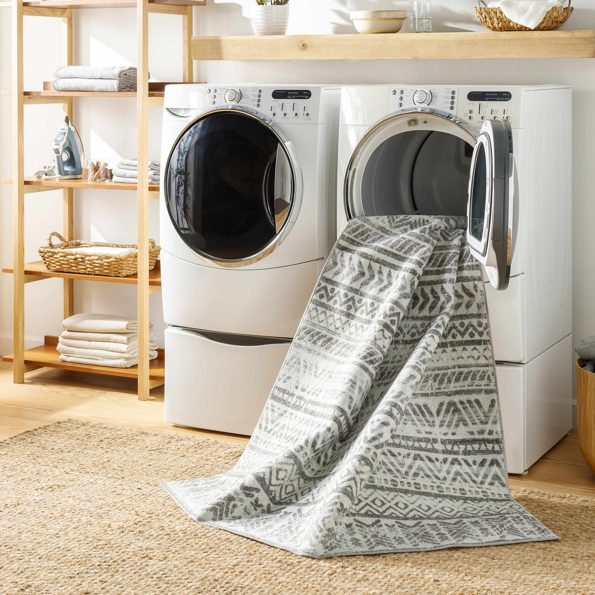 Boutique Rugs Ianna Light Gray Washable Area Rug - view 9