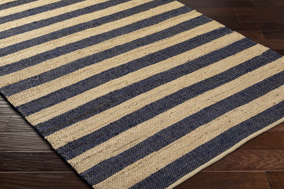 Boutique Rugs Ilkay Beige & Navy Jute Area Rug - view 3