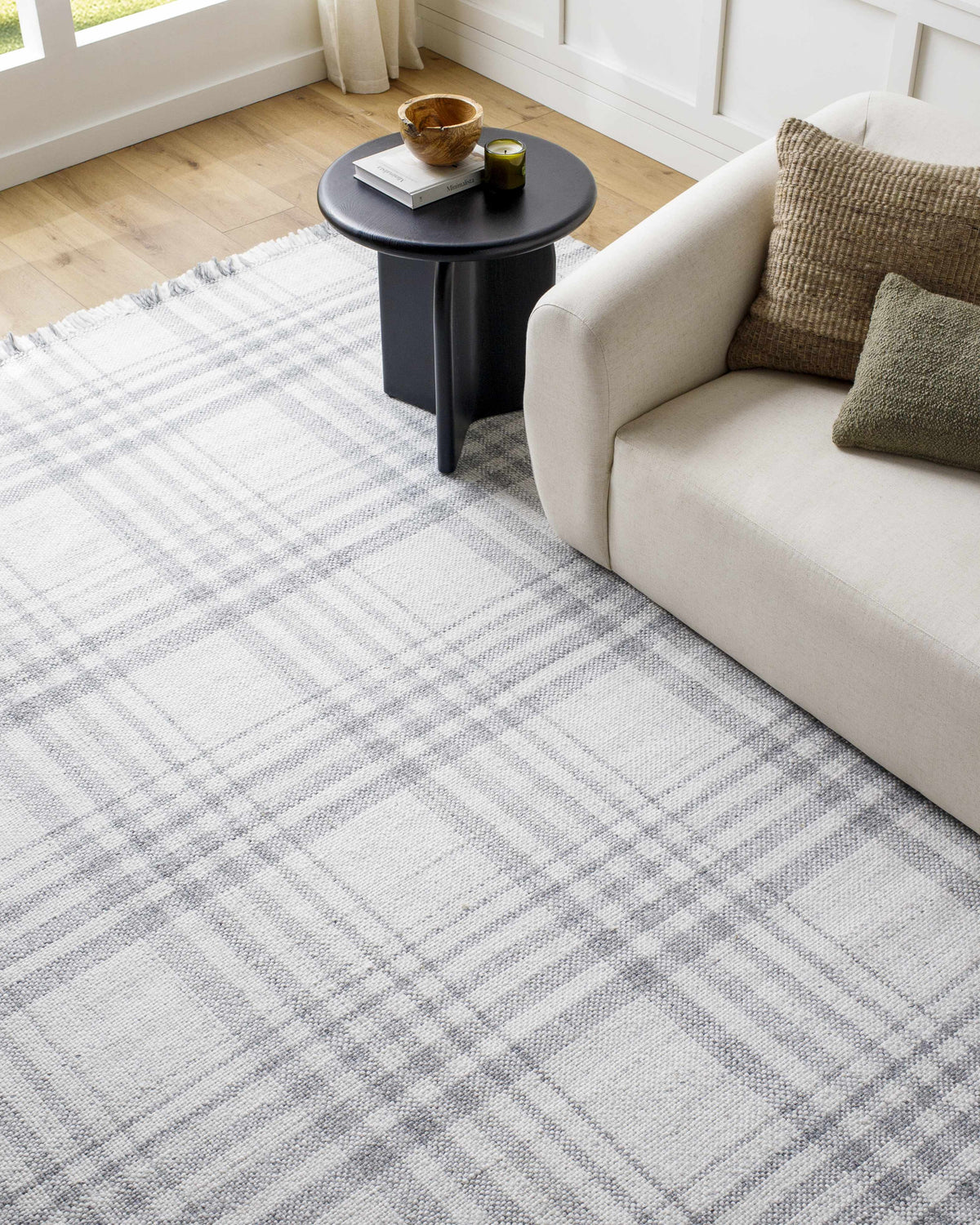 Boutique Rugs Inara Gray Plaid Area Rug - view 8