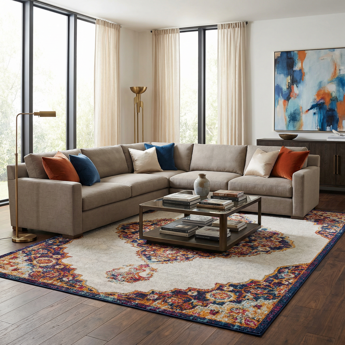Boutique Rugs Istanbul Orange Area Rug - view 2
