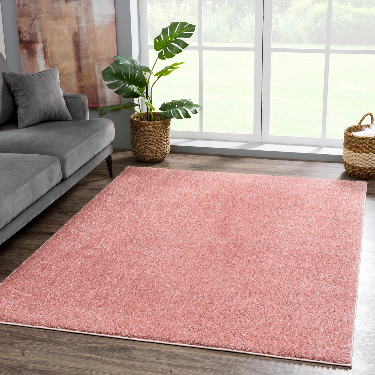 Boutique Rugs Judy Pink Plush Washable Area Rug - view 3
