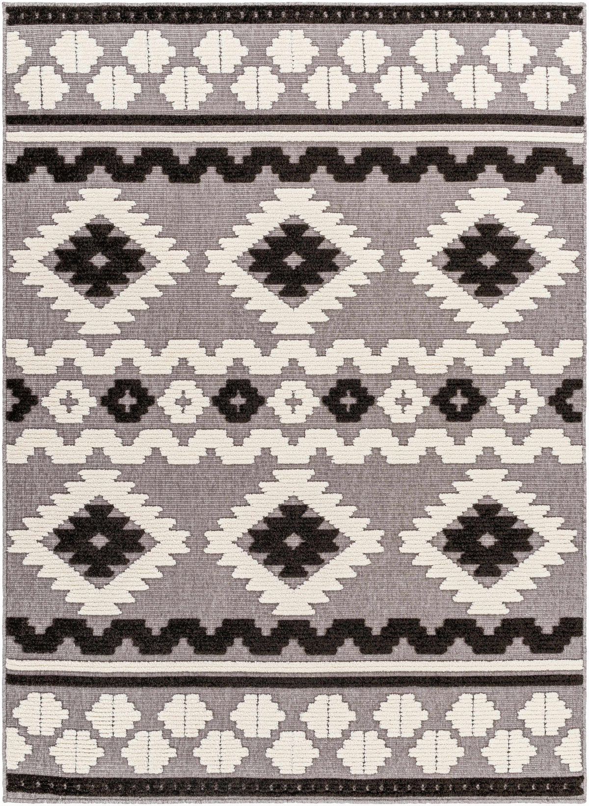 Boutique Rugs Noki Washable Textured Southwestern Rug