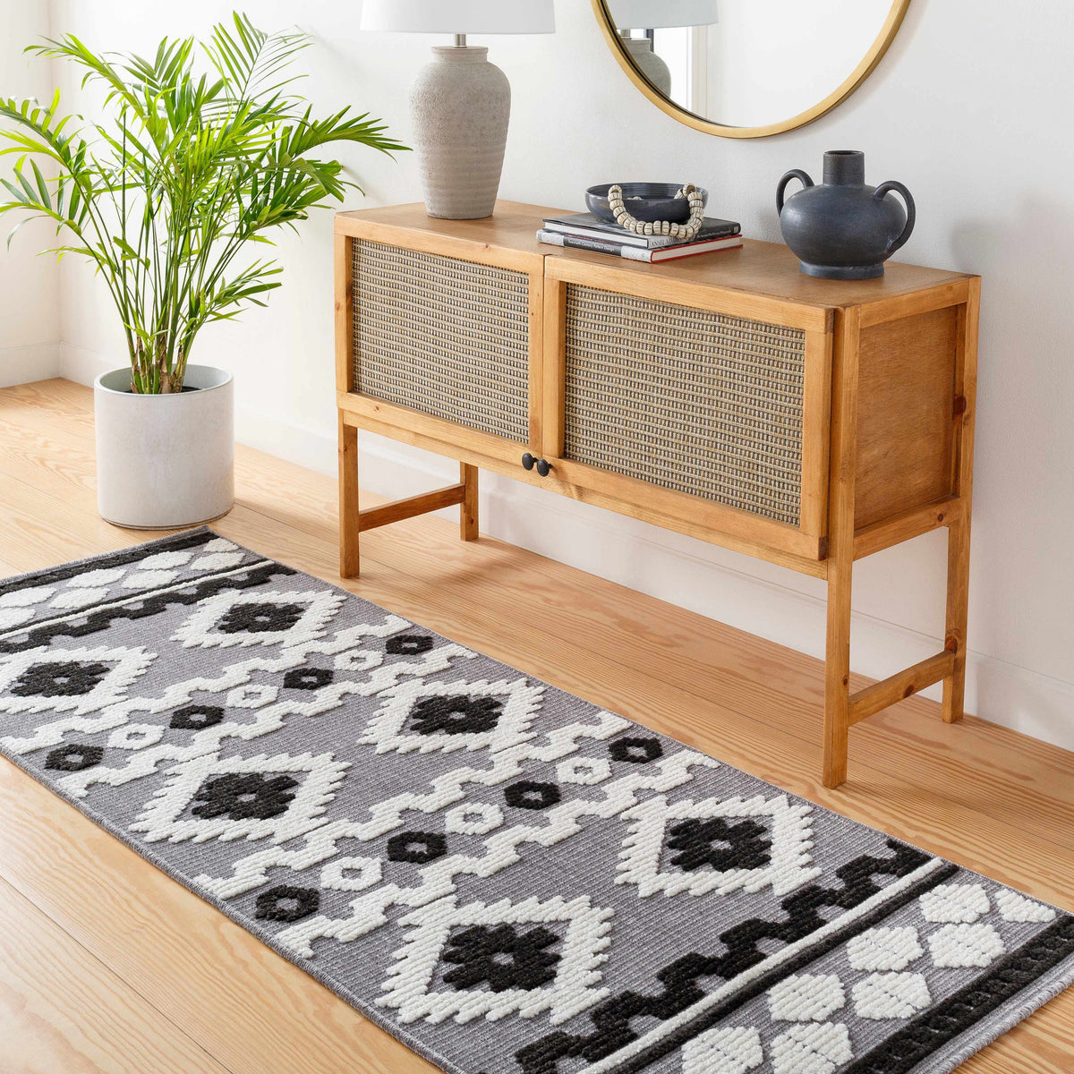 Boutique Rugs Noki Washable Textured Southwestern Rug - view 9