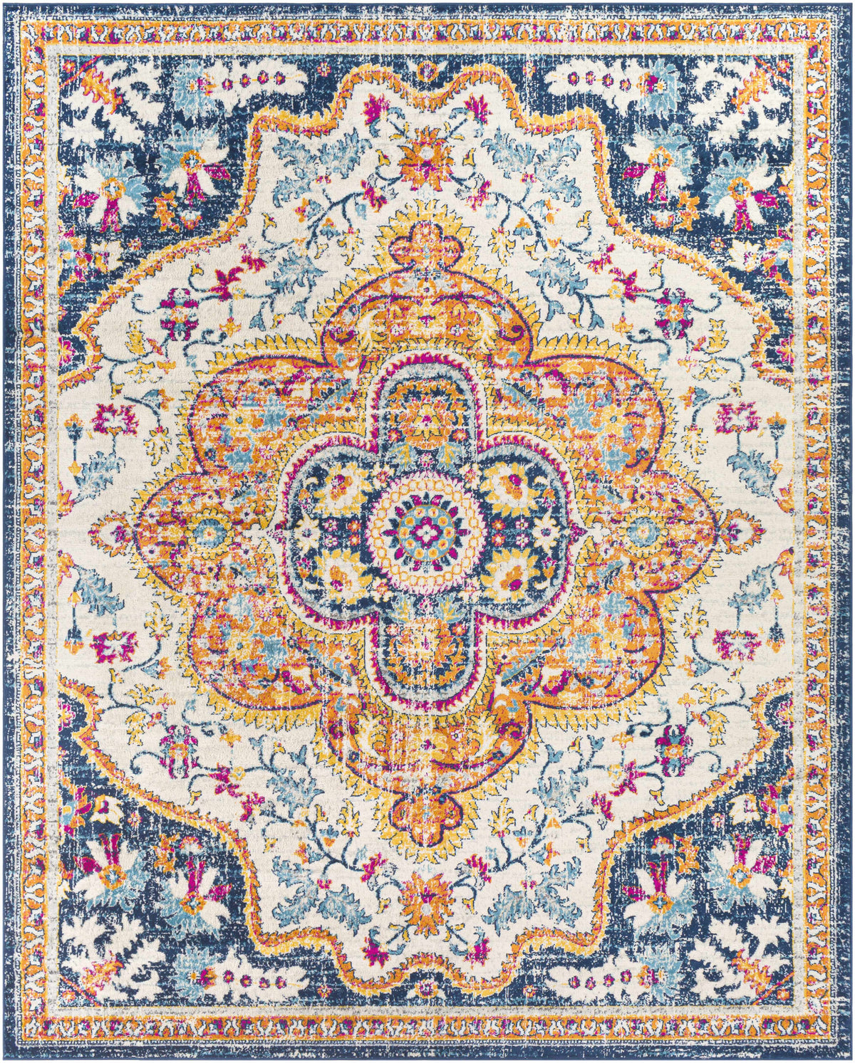 Boutique Rugs Pimperne Traditional Medallion Area Rug