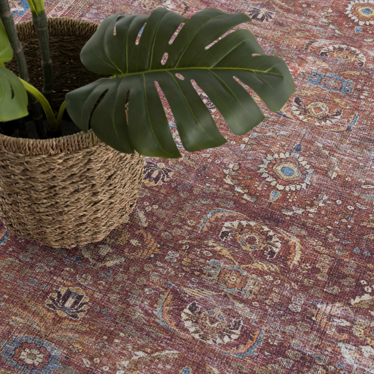 Boutique Rugs Rust Baki Traditional Washable Area Rug - view 7