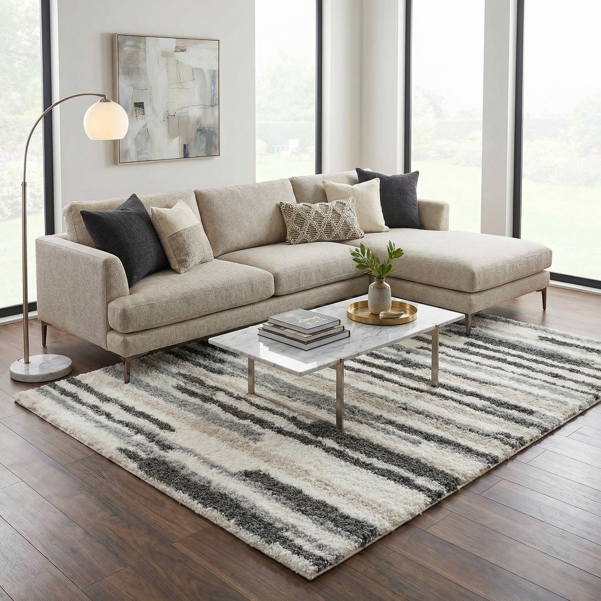 Boutique Rugs Zoya Irregular Striped Area Rug - view 2