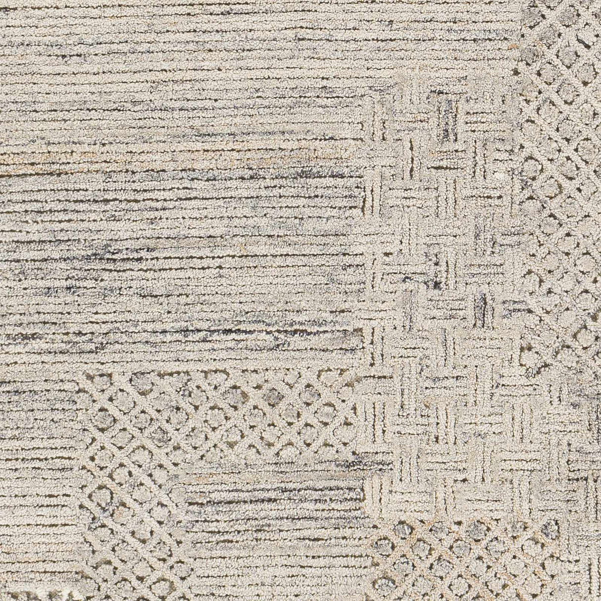 Boxholm Beige Hand Tufted Wool-Blend Area Rug - Clearance