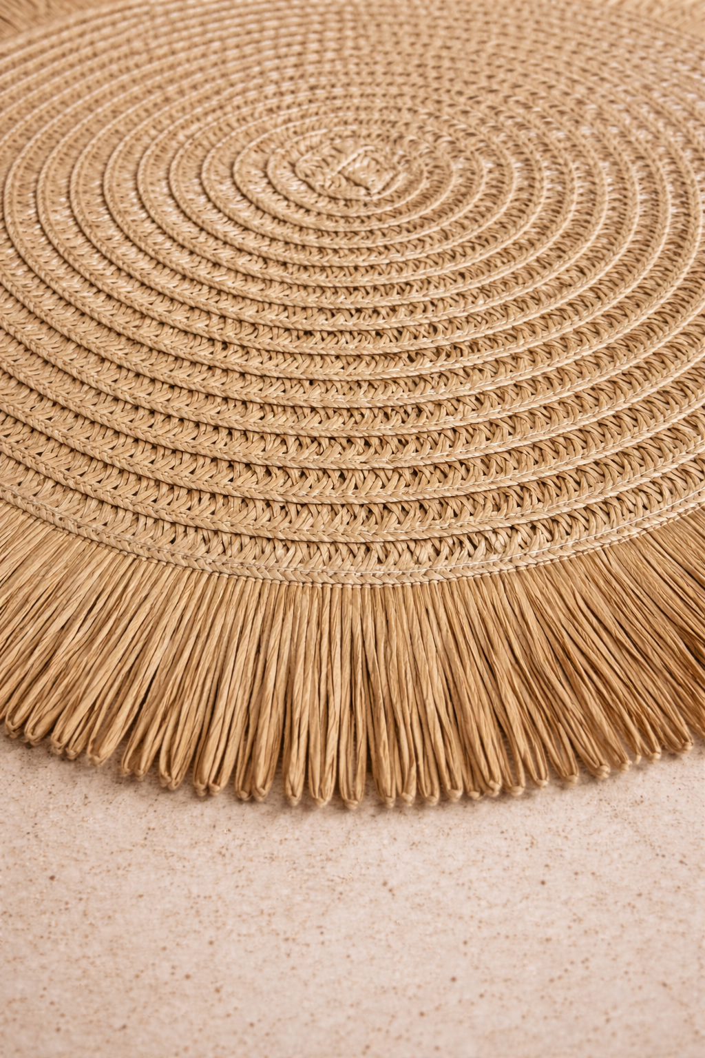 Busa Designs Santorini Straw Fringe Placemats - view 3