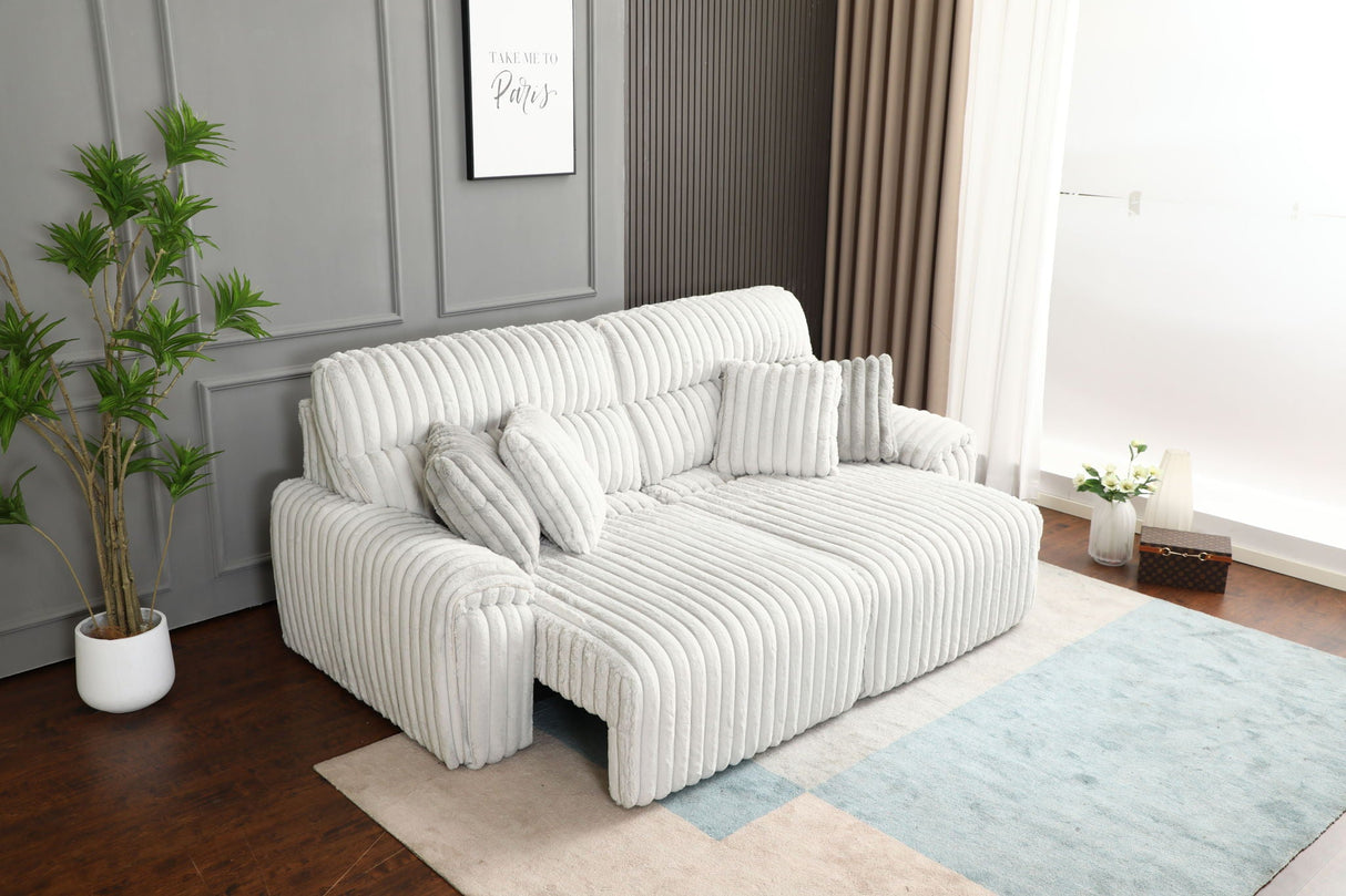 Jaya - Power Motion Sofa With Sleeper & USB Port - Mondo Gray - Best Buy Furniture