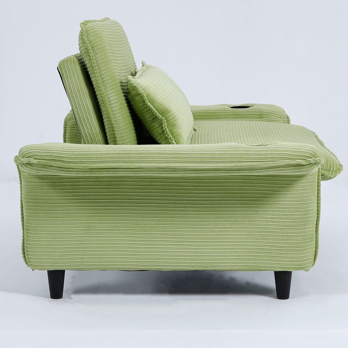 Modern Fabric Multi-Functional Sofa Bed With Adjustable Armrests And Backrests