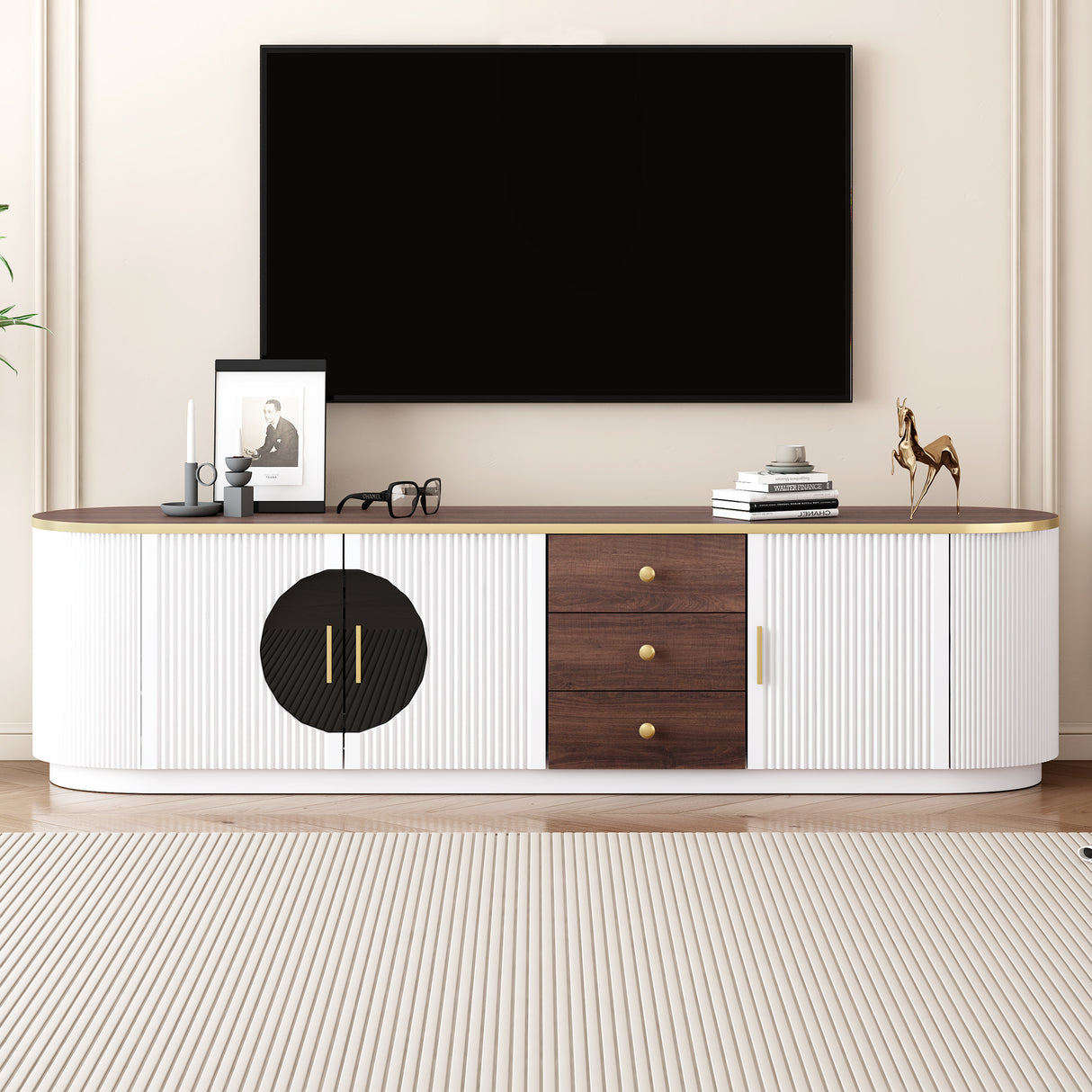 VIBE HAUS 70.8'' Modern Minimalist TV Stand